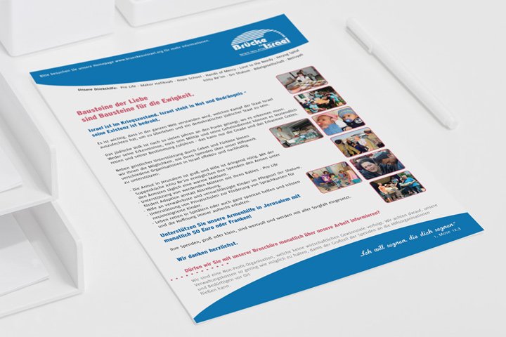 Infoblatt Brücke zu Israel